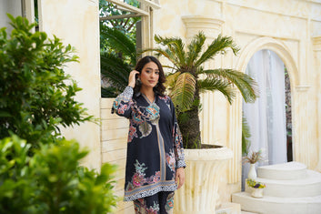 Black Co-ord Set – Women’s 2 Piece Palazzo & Top by Libas