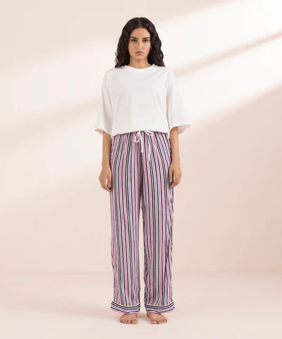 Stripe Print Woven Trousers